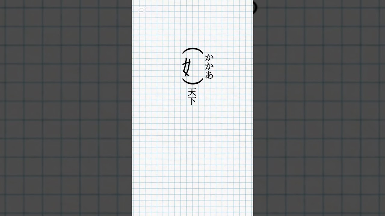 かかあ天下 漢字