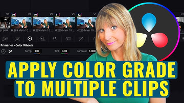 Apply the Same Color Grade to MULTIPLE CLIPS DaVinci Resolve 19