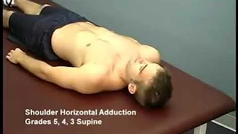 Shoulder horizontal adduction MMT