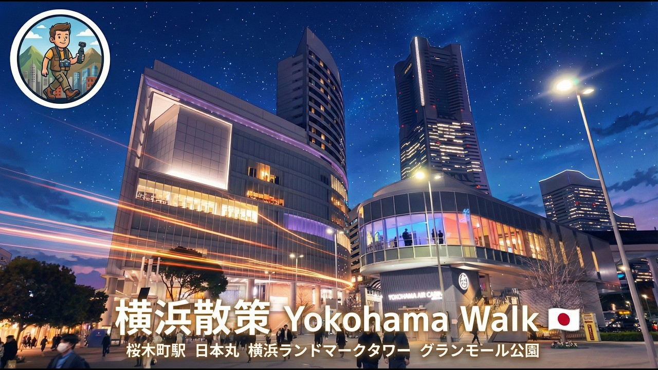 横浜散策 Yokohama Walk 桜木町駅 日本丸 横浜ランドマークタワー グランモール公園 20251204 POCKET 3