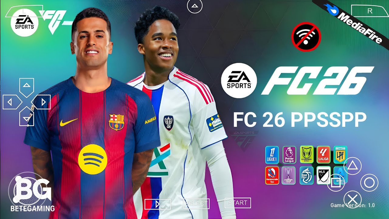 FIFA 2026 PSP ORIGINAL Android Offline 4K Camera | EA FC 26 PSP HD Graphics New Kits &Transfer