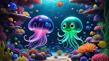 Five Jellyfish Juggle in the Sea | Ocean Counting Song for Kids | Rhymes and Educational Songs