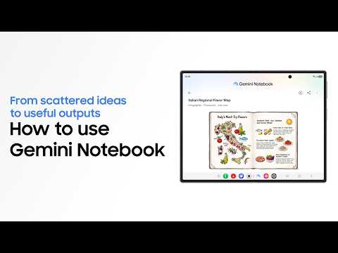 How to use Gemini Notebook | Galaxy Z Fold8 Ultra, Fold8, and Flip8 | Samsung