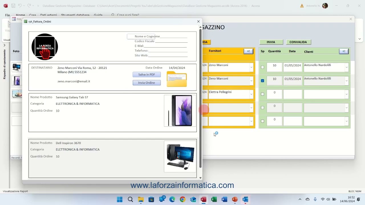DataBase Gestione Magazzino Parte Introduttiva