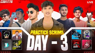 😨DFG CS LIMITED TOURNAMENT🏆| PRACTICE DAY 3📆 | NG , NXT , DFG🔥| FREE FIRE IN TELUGU #dfg #freefire
