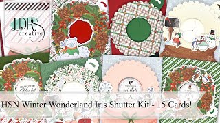HSN Winter Wonderland Iris Shutter Kit | Full Reveal +15  Interactive Card Ideas