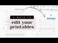 How To Edit Printable Inserts // Customize your printable inserts for your needs