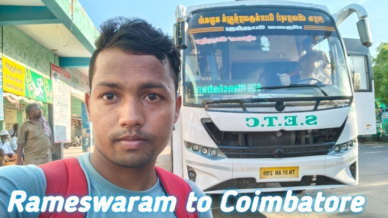 Rameswaram to Coimbatore - SETC Bus Journey 🚐🚐🚐