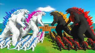 Evolution of Shimo Godzilla VS Dark Evil Itself - Animal Revolt Battle Simulator