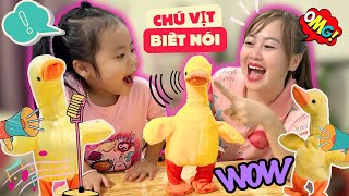 Mẹ Hà Hà Hí Tặng Em Mint Vy Chú Vịt Biết Nói Chuyện I Hà Hà Hí Vlog