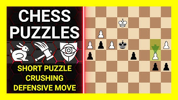 Chess Puzzles to Practice. Themes: Short puzzle, Crushing, Defensive move. Learn Chess