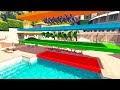 SUPERHERO SWIMMING COMPETITION Learn Numbers and Colors for kids 3d animation
