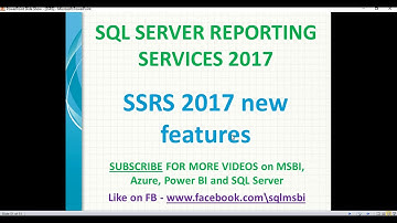 SSRS 2017 New Features | comments in ssrs