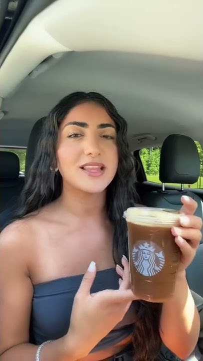 Starbucks caramel macchiato with almond milk and sugar free vanilla