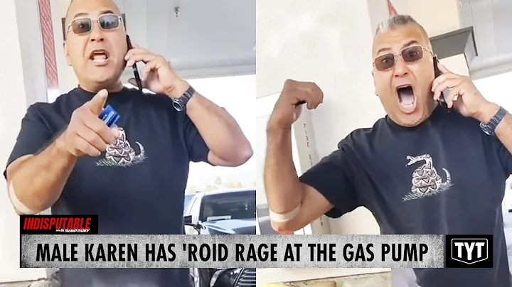 Male Karen Has 'Roid Rage At The Gas Pump