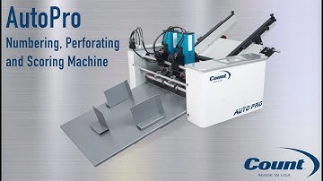 COUNT AutoPro Numbering, Perforating and Scoring Machine - Martin Yale Industries