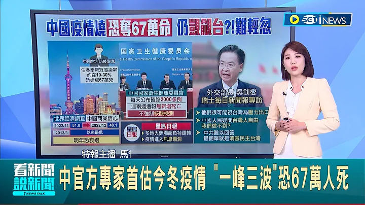 #iNEWS最新 疫情进入"讯息黑洞"! 中国疫情全面失控 官方连两周通报"无新增死亡" 港媒打脸曝火葬场"超负荷运转" 专家估冬季疫情恐酿67万人死亡│【国际局势】20221219│三立iNEWS - 天天要闻