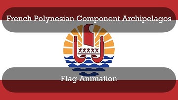 French Polynesian Component Archipelagos Flag Animation