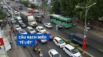 Cầu Rạch Miễu “tê liệt” từ sáng sớm 30.4