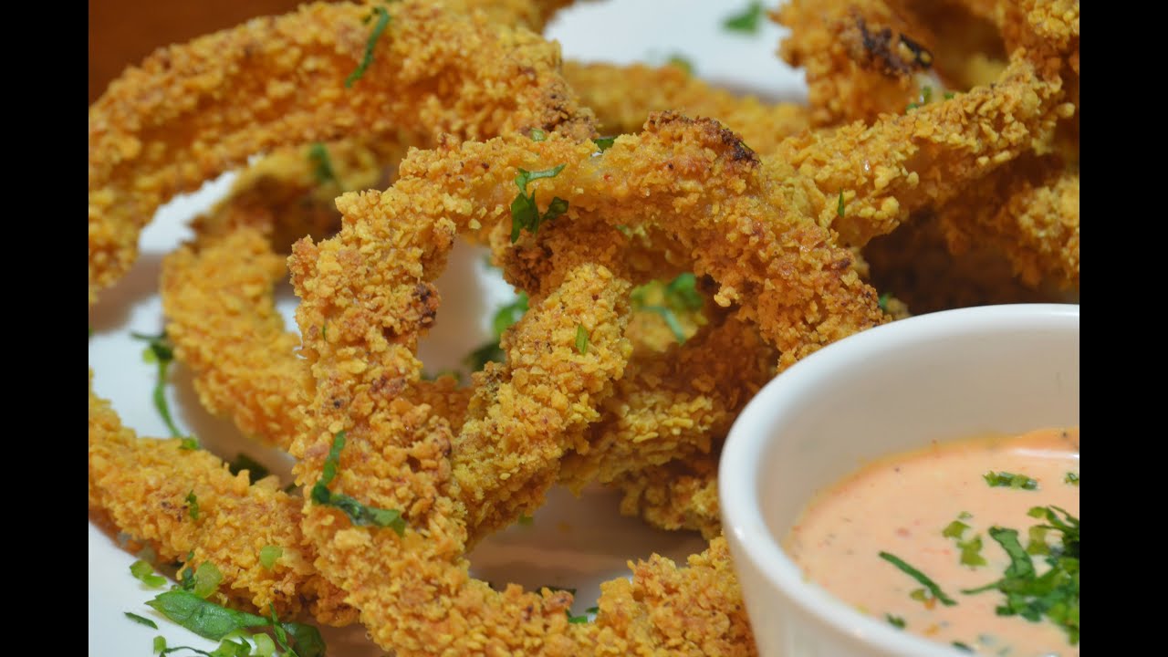 Healthy Baked Onion Rings YouTube