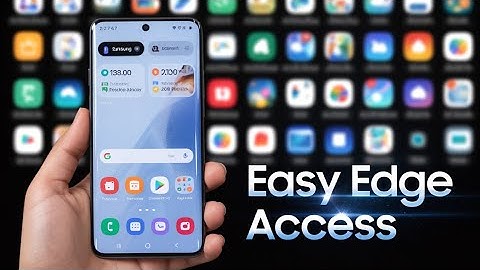 Edge panel on Samsung phone. 