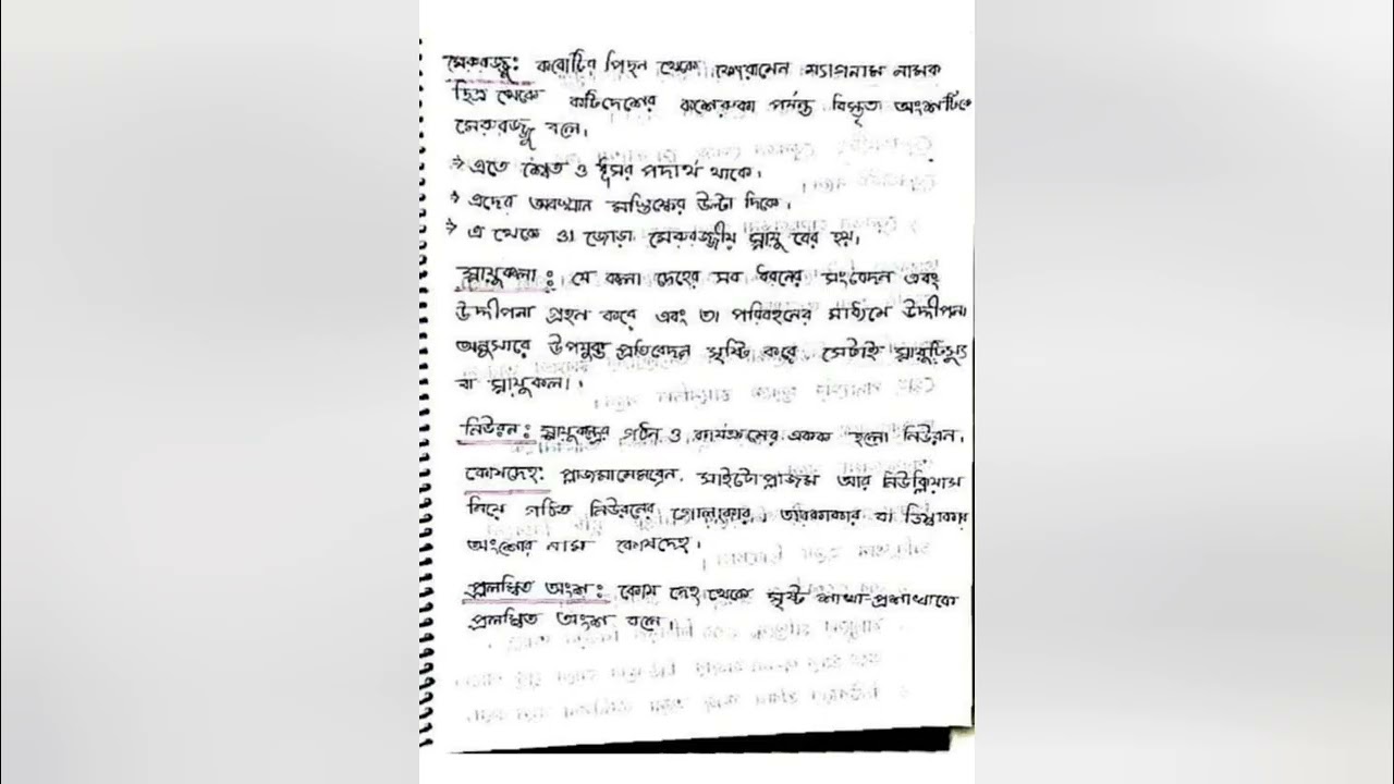 Class:9-10 Biology Chapter 10 notes in Bangla