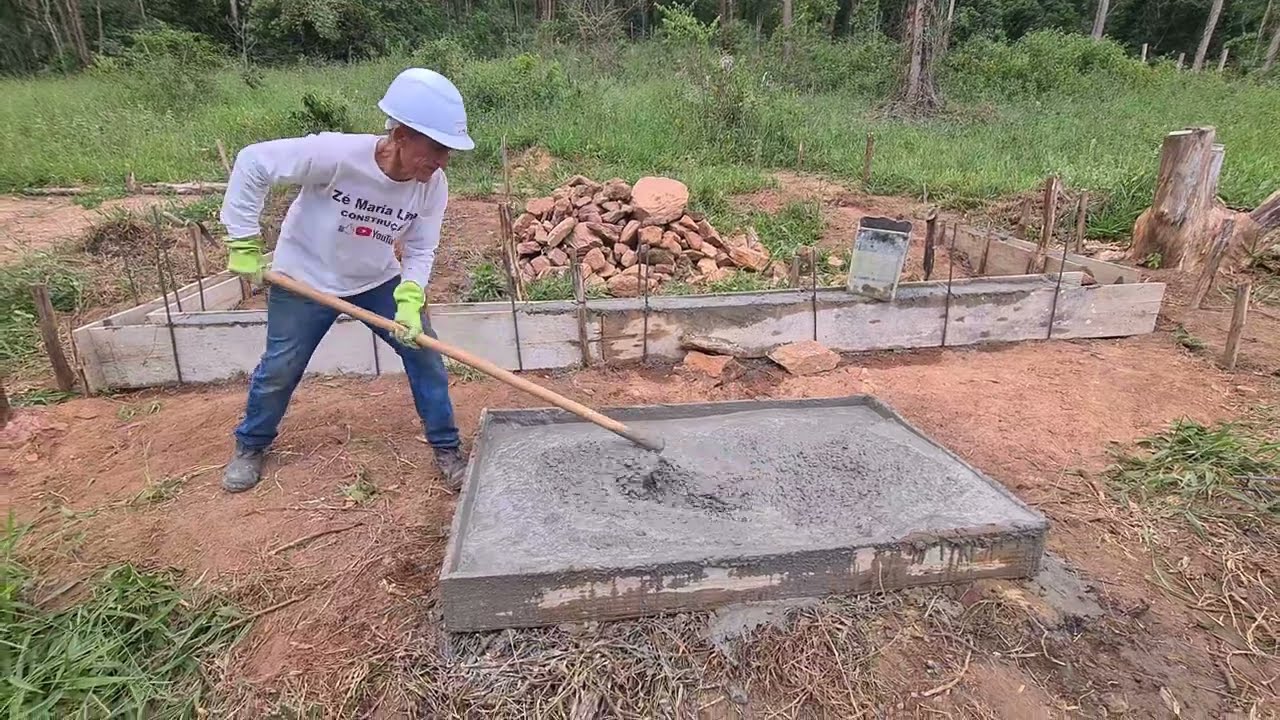 coluna na viga de pedra