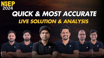 NSEP 2024 Live Paper Solution | Fastest & Most Accurate #nsep #papersolution #papersolution2024 #nse