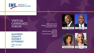 Virtual Candidate Forum | Alameda County District Attorney