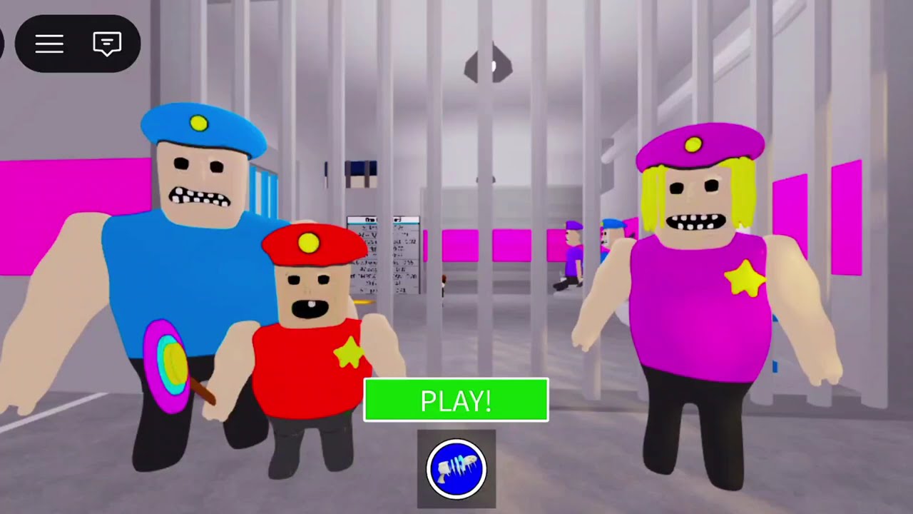 BUFF POLICE FAMILY PRISON RUN ESCAPE! Obby roblox! Gameplay Walkthrough No Death 