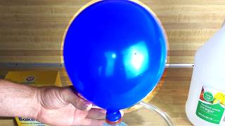 🎈🔷 Inflating BALLOON With Baking Soda & Vinegar! #science #fun #diy