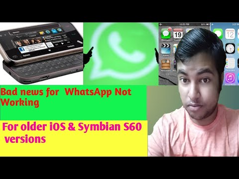 Bad News for Whatapps Not Working For Older ios & Symbian S60 Version