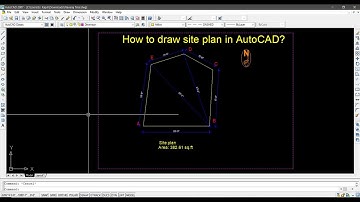 How to draw a site plan of an irregular piece of land in AutoCAD? (In Nepali)
