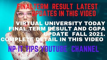 vu finalterm result announced fall 2021- virtual university new update finalterm result fall 2021