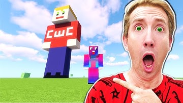 I Made a GIANT Chad Wild Clay in Minecraft - CWC Spy Ninja challenge