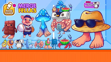 Merge Fellas Italian Brainrot 19 Maker Mode 2 Gameplay | NEW MODE - Reaching Max Level