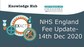 How to update your NHS Fee