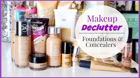 Makeup Declutter | Foundations & Concealers