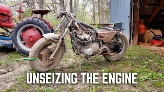 Barn Find Benelli 750 SEI - Unseizing The Engine! - How Bad Is It?