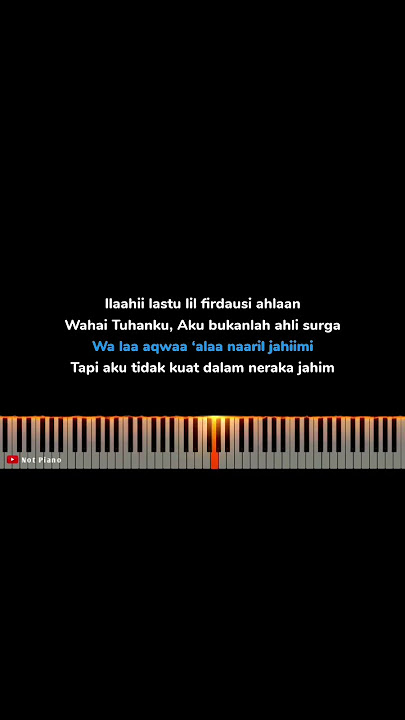 Karaoke Piano Al i'tirof Syair Abu Nawas Instrumen #shorts