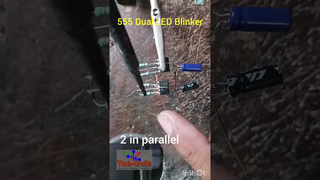 Dual 555 Timer IC LED Blinker
