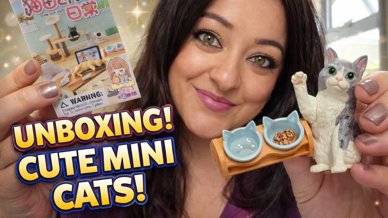 I’m Melting! 🫠 The Most Relatable Cat Miniatures I’ve Ever Found (Re-Ment Unboxing)
