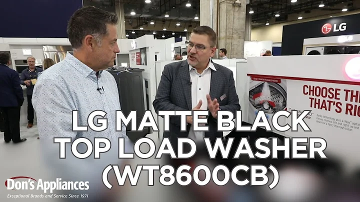 LG 5.5 Cu. Ft. Matte Black Top Load Washer (Model # WT8600CB)