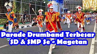 Meriah Full Peserta ❗ Parade Drumband Tingkat SD dan SMP Se - Kabupaten Magetan
