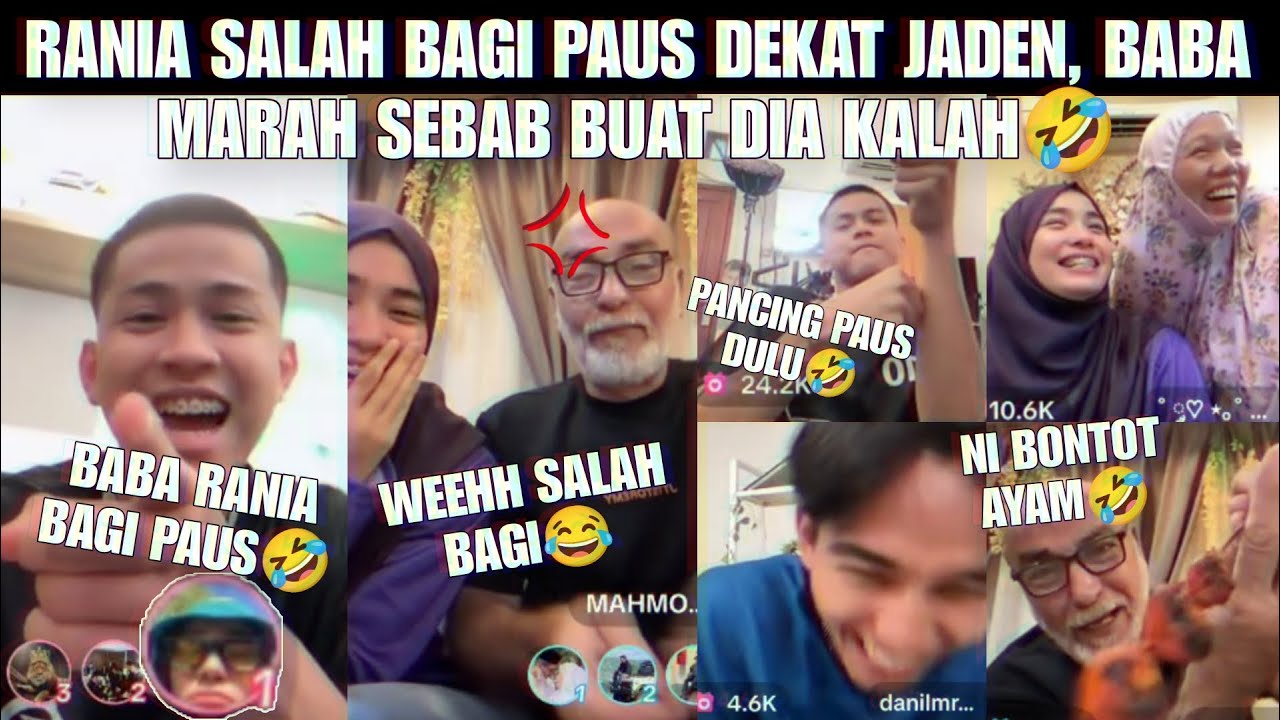 LAWAK RANIA SALAH BAGI PAUS DEKAT JADEN BABA MARAH SEBAB BUAT DIA KALAH