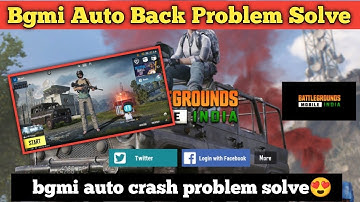 Bgmi Auto Back Problem Kaise Fix Kare | Bgmi Auto Crash Problem Solution | Bgmi Auto Exit Issue