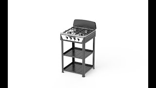 How to Assemble Starlux Gas Stove with 4 Burners 6024H-J