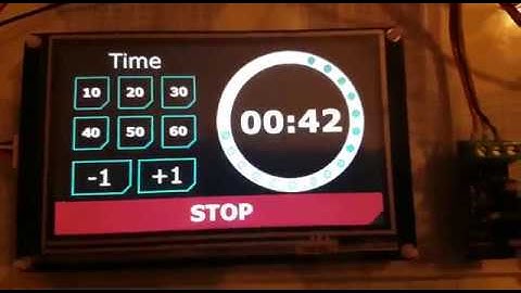 Timer with Arduino and Nextion screen.