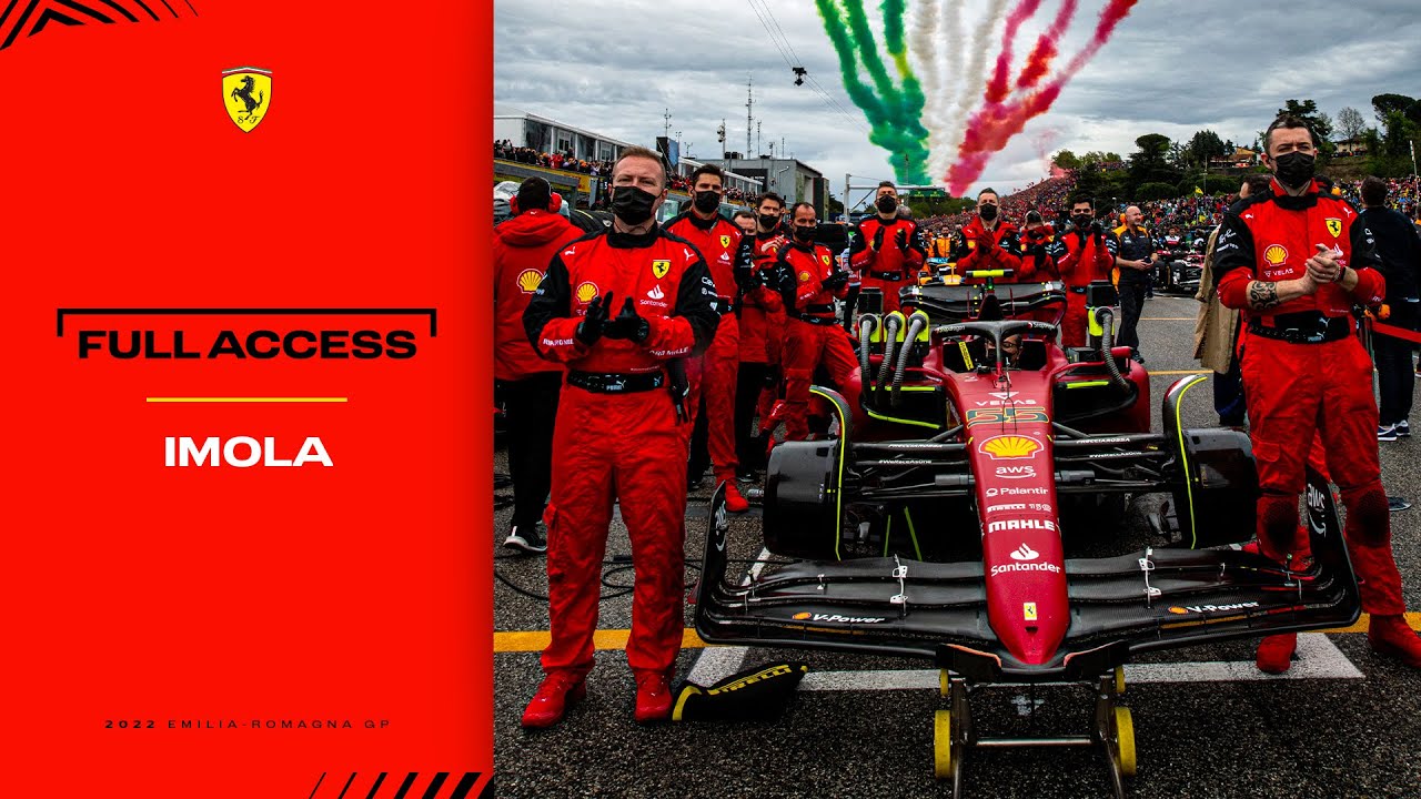 Video behind the scenes of Ferraris 2022 Imola GP weekend