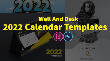 2022 Wall And Desk Calendar Design Download In PSD And INND Files |English |Photoshop Tutorial|